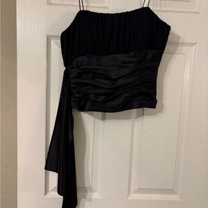 Cache Black Strapless Top
